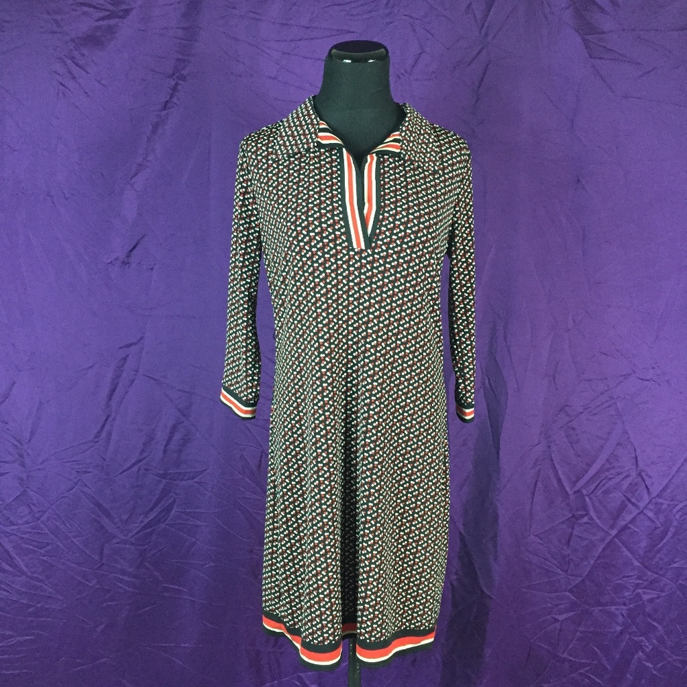 Max Studio Black with Red Dot Pattern Mini Dress